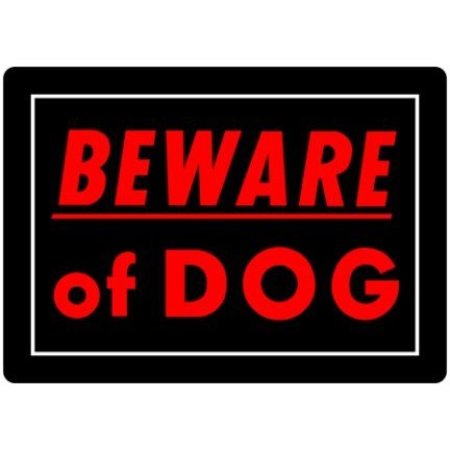 HILLMAN 10X14 Beware/Dog Sign 840143